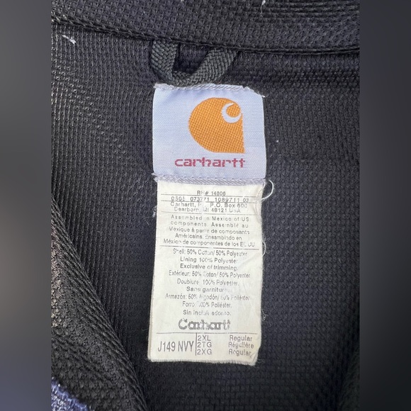 Carhartt Men's Rutland Thermal Lined Zip Front Sweatshirt Hoodie (Big & Tall) - Picture 10 of 11